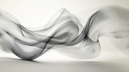 Minimalist illustration of sand dunes with subtle color gradients and sparse plant life on the dunes