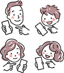 家族でスマホを使う＿情報交換