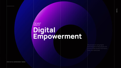 Digital Empowerment Neon Wave Technology Background &ndash; Abstract Light Streaks with a Futuristic Aesthetic