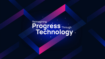 Reimaging Progress Through Technology Cyber Glow Gradient Background – High-Tech Abstract Design for Digital and Virtual Concepts