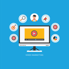 Video marketing concept