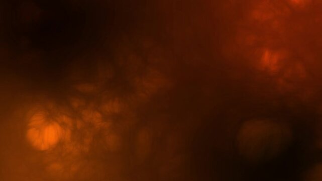 Orange cloud smoke background animation. Blur smoke cloud motion background loop video footage in 3D render. abstract orange background