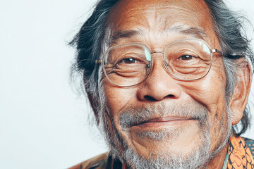 Elderly Man with Friendly Smile 