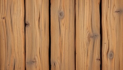 Naklejka premium Rustic Weathered Light Brown Wooden Planks Background Texture