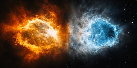 Obraz premium Ornate swirls in blue and silver create an elegant and textured abstract design with depth and movement