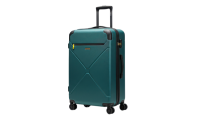 Isolated Green Suitcase