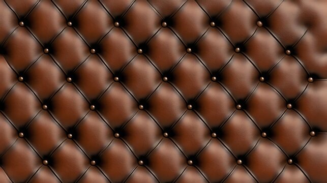 Fototapeta Brown Leather Upholstery Texture.