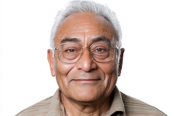 Senior Man Smiling with Glasses 