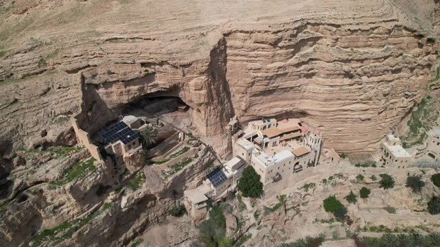 Ancient St. George Monastery Nestled in the Judean Desert 