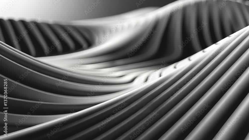 Poster textured waves of material create an elegant flow, showcasing intricate patterns and shadows. the mo