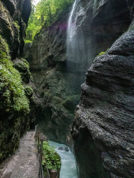 Les Gorges de la Partnach, tr&eacute;sor naturel de Bavi&egrave;re en Allemagne, Europe
