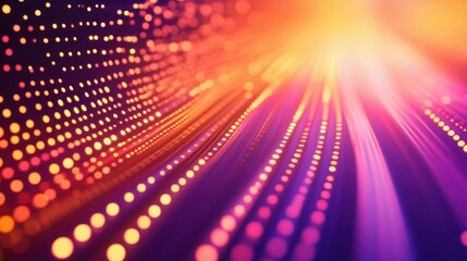 Abstract image of lights and lines creates a modern, futuristic feel.