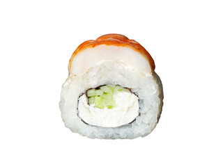 sushi on a white background