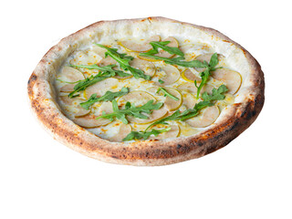 pizza with pear and cheese
