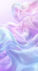 Obraz premium Pastel Abstract Flowing Shapes with Pixelated Texture in Lavender Pink and Blue Colors on a Soft Gradient Background