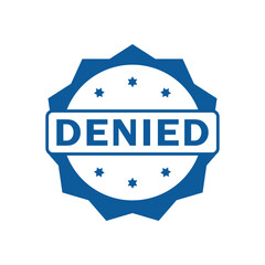 blue denied rubber stamp, flat education label minimalist design for digital and print projects
 Graphic Design Icons Making a Huge Impact on Visual Aesthetics