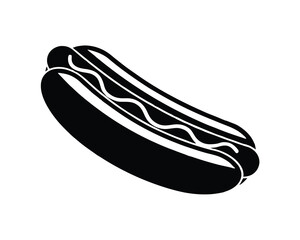 Hotdog vector illustration, Hotdog icon