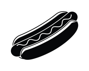 Hotdog vector illustration, Hotdog icon