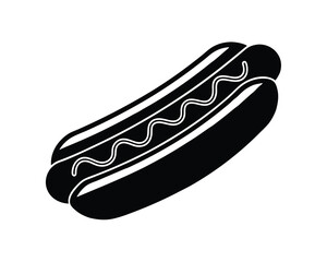Hotdog vector illustration, Hotdog icon