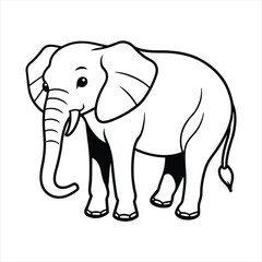 Obraz premium elephant vector illustration