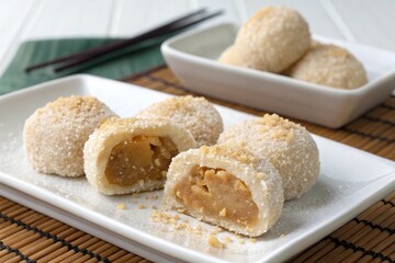Fototapeta premium Japanese peanut mochi