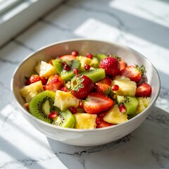 fresh salad with fresh vegetables