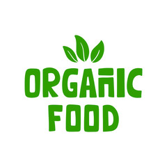 Organic Food Symbol Logo Hand Drawing