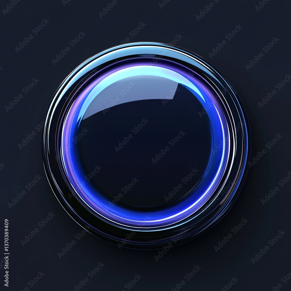 Poster innovative minimalist button with seamless touch sensitivity for interfaces