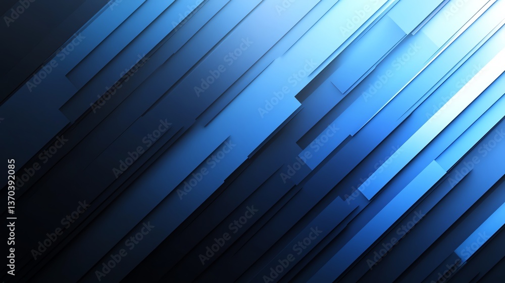 Aufkleber abstract blue geometric shapes creating dynamic and modern background design