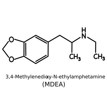 Chemical structure of MDEA