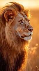 Fototapeta premium Lion In The Wild nature