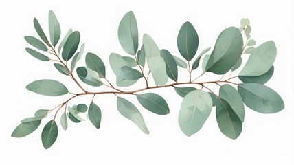 Naklejka premium olive branch isolated on white