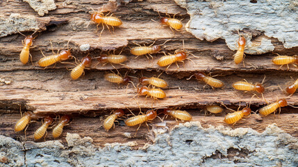 Termites on the tree