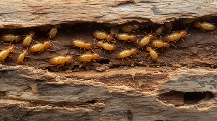close up of termites