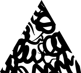 Hand drawn triangle texture