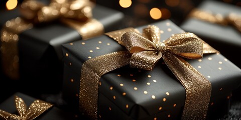 Holiday Gifts Dark Wrapping