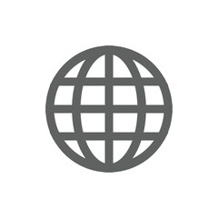 Fototapeta premium earth globe icon vector illustration