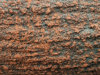 Orange wall texture macro closeup, old detailed rough grunge texture. old detailed rough grunge textured copy space background.