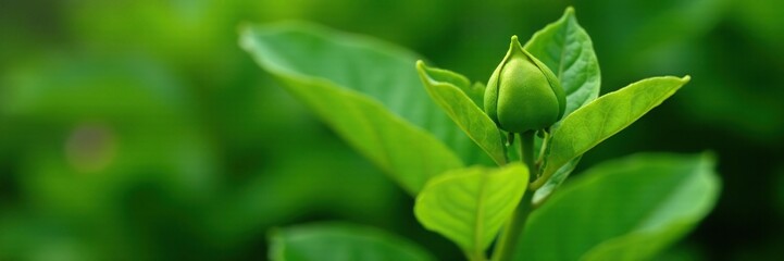 Large green leaf of Asclepias syriaca on a dry stem, foliage, herb, natural