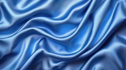 Obraz premium Smooth, flowing blue fabric