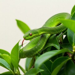Obraz premium green tree python