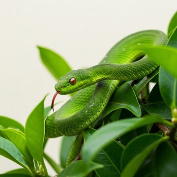 green tree python