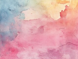Watercolor Paper Texture with Subtle Paint Stains