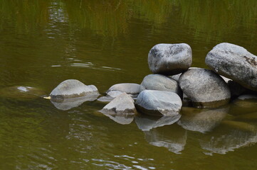 stones in water