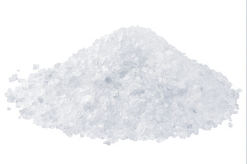 Natural sea salt piled on a clean surface ready for culinary use in cooking or seasoning meals