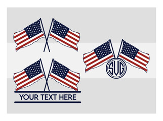 American Flag SVG Silhouette Bundle, American Flag Silhouette, Usa Flag Svg, Us Flag Svg, United States Flag svg, Distressed American Flag, Waving American Flag Svg, American Flag Split Monogram, Amer