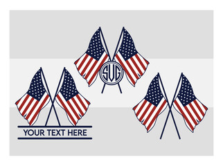 American Flag SVG Silhouette Bundle, American Flag Silhouette, Usa Flag Svg, Us Flag Svg, United States Flag svg, Distressed American Flag, Waving American Flag Svg, American Flag Split Monogram, Amer