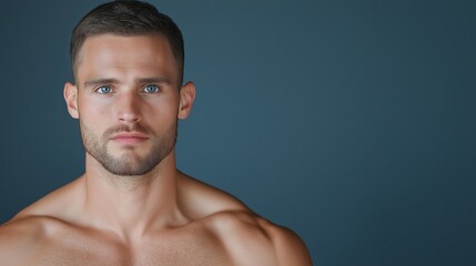 Determined athlete showcasing strength and focus with a red ribbon wristband