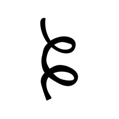 Obraz premium Black deferent Arrow and shape Icon Isolated on White Background – Vector Illustration