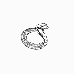 Fototapeta premium snake tattoo vector